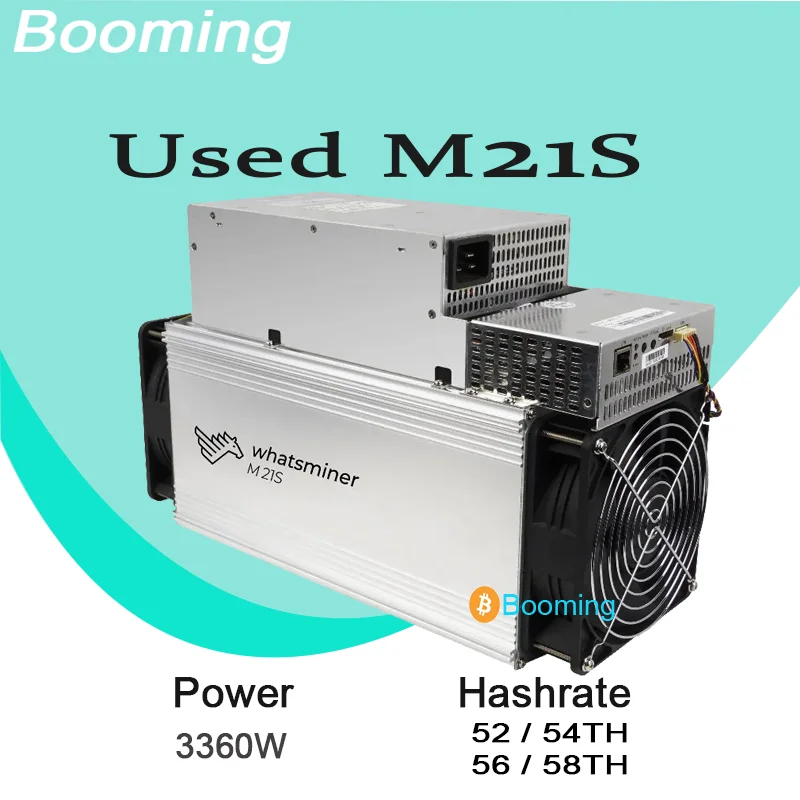 2024 Whatsminer M21S 58Th 56Th 52Th 54Th 58T 56T Wathminer Usato Wattminer Btc Bch Miners Farm Bitcoin Asic Microbt