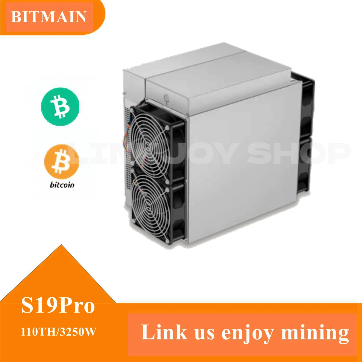 Bitmain Btc S19Pro 110Th 3250W Asic Miner Bitcoin Mining Machine Ricondizionamento