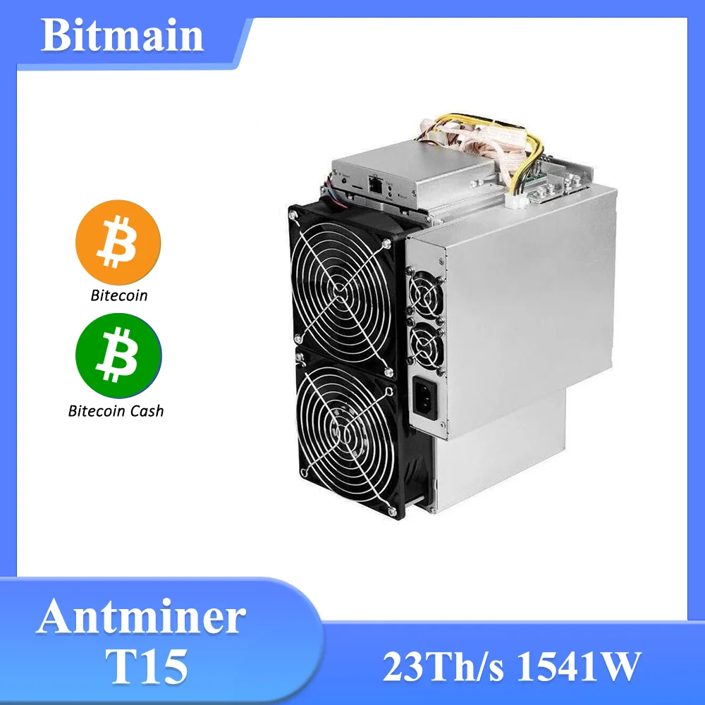 Minatore Bitmain Antminer T15 Ricondizionato O Usato 23Th/S 1541W Bitcoin Btc Miner Con Alimentatore Mining Machine Asic Miner