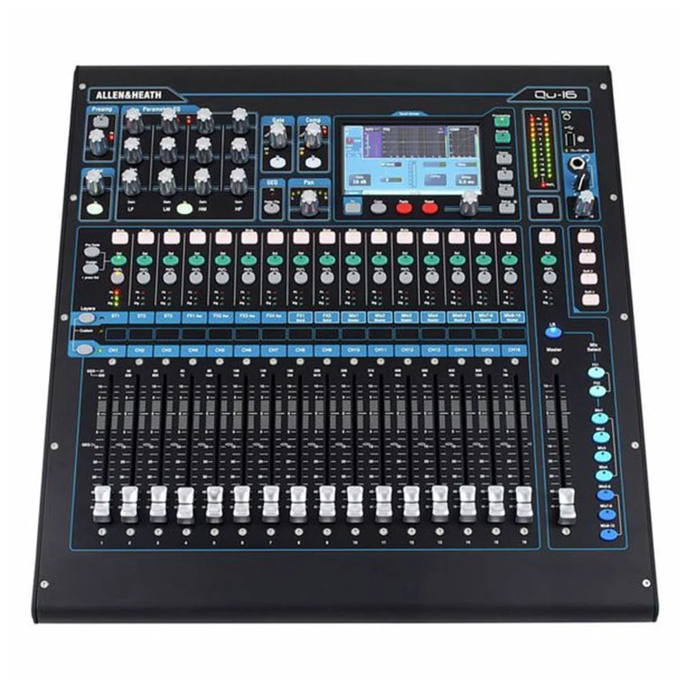 Allen & Heath Qu-16 Mixer Digitale 16 Ingressi Mono 12 Uscite Miste Line Array Sistema Di Altoparlanti Mixer Audio