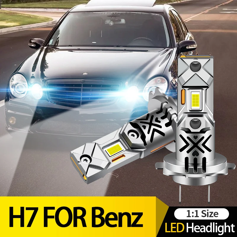 2X 20000Lm H7 Led Headlight H18 Lampadine Per Auto 12V 60W 6500K Lampade A Diodi Ad Alta Potenza Per Mercedes Benz W204 W211 W212 W203 W176 W124