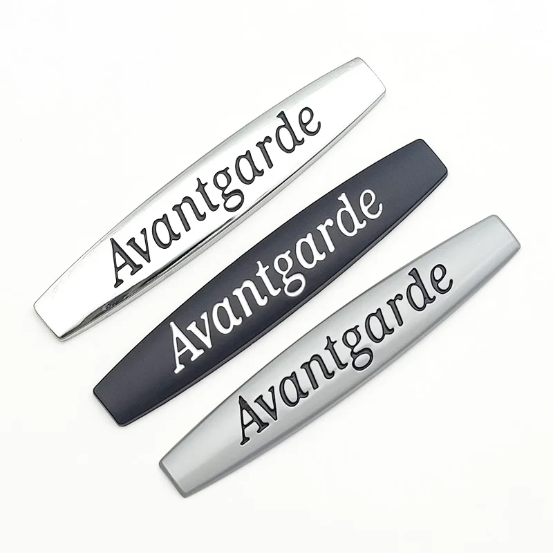 2Pcs 3D Metal Logo Avantgarde Emblem Car Fender Badge Per Mercedes Benz W205 W211 W212 W203 W204 Avantgarde Sticker Accessori