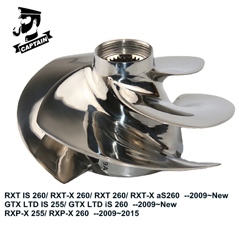 Girante Per Moto D'Acqua Captain Srz-14/19A Per Seadoo Jet Ski Rxt Is 260 Rxt-X 260 Rxt 260 Rxt-X As260 Gtx Ltd Is 255 260 159Mm Pwc