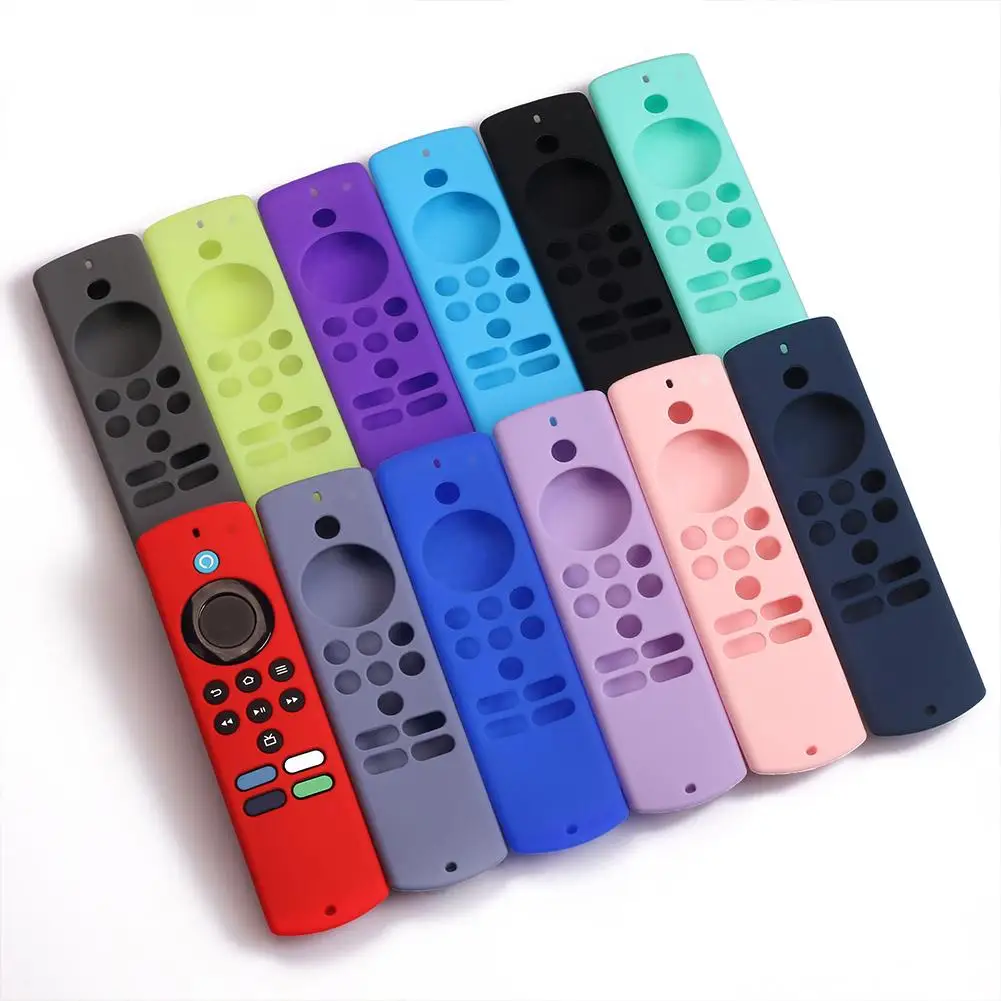 Silicone Protective Cover Compatible For Fire Tv Stick Lite 2021/2020  Remote Control Anti-Drop Dustproof Case Shell Wholesale