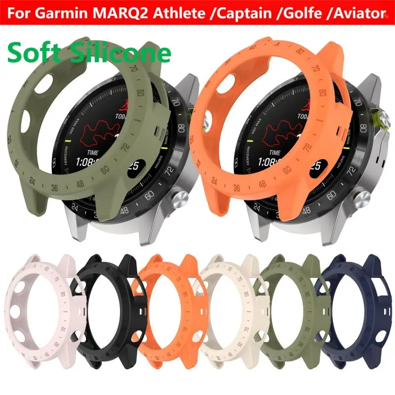 Custodia Protettiva In Tpu Per Garmin Marq2 Atleta Captain Golfer Aviator Smart Watch Strap Custodia Protettiva In Silicone Shell Marq 2