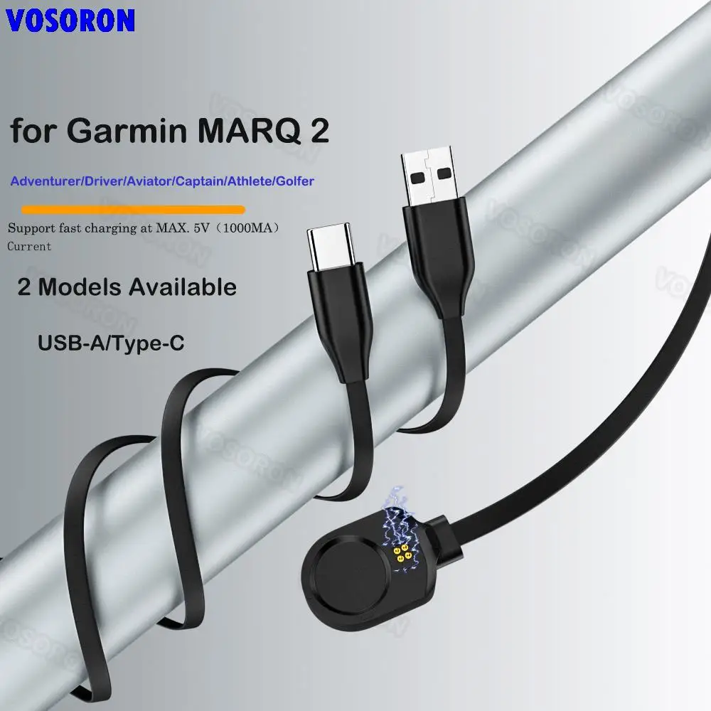 Caricabatterie Per Garmin Marq 2 Gen2 Watch Cavo Di Ricarica Usb Per Marq2 Adventurer/Driver/Aviator/Captain/Atleta/Golfer Smartwatch