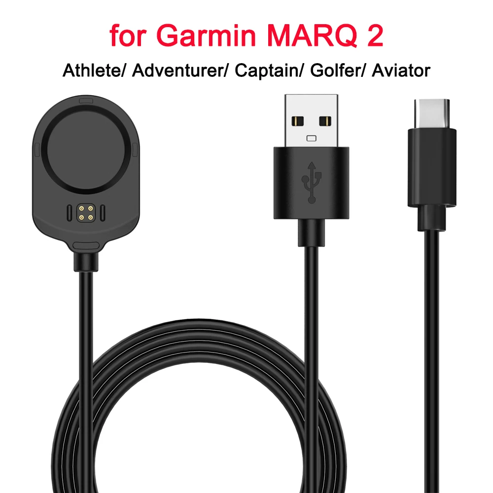 Cavo Dock Di Ricarica Per Garmin Marq 2 Gen2 Smartwatch Usb/Type-C Caricabatterie Atleta Adventurer Captain Golfer Aviator