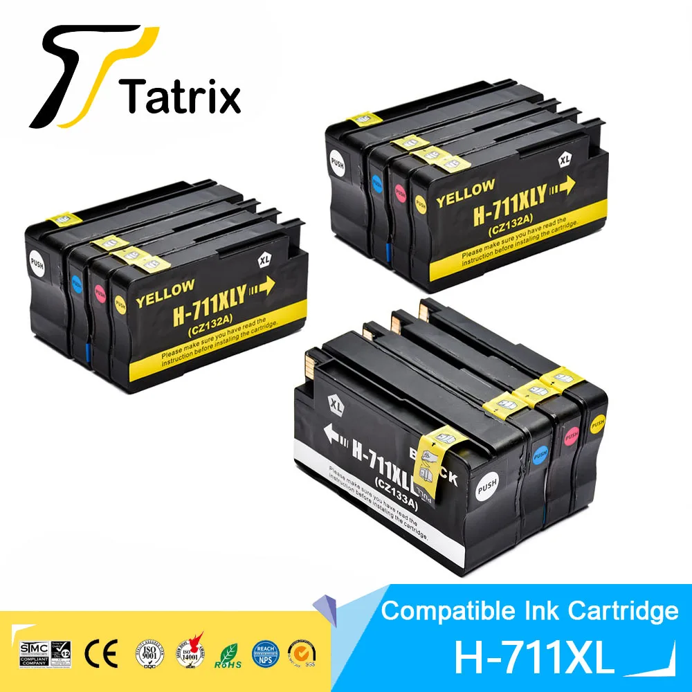 Cartuccia D'Inchiostro Compatibile Tatrix Per Hp 711 Xl Compatibile Per Hp Designjet T120 24/120 610/T520 24/T520 36/T520 610/520 914