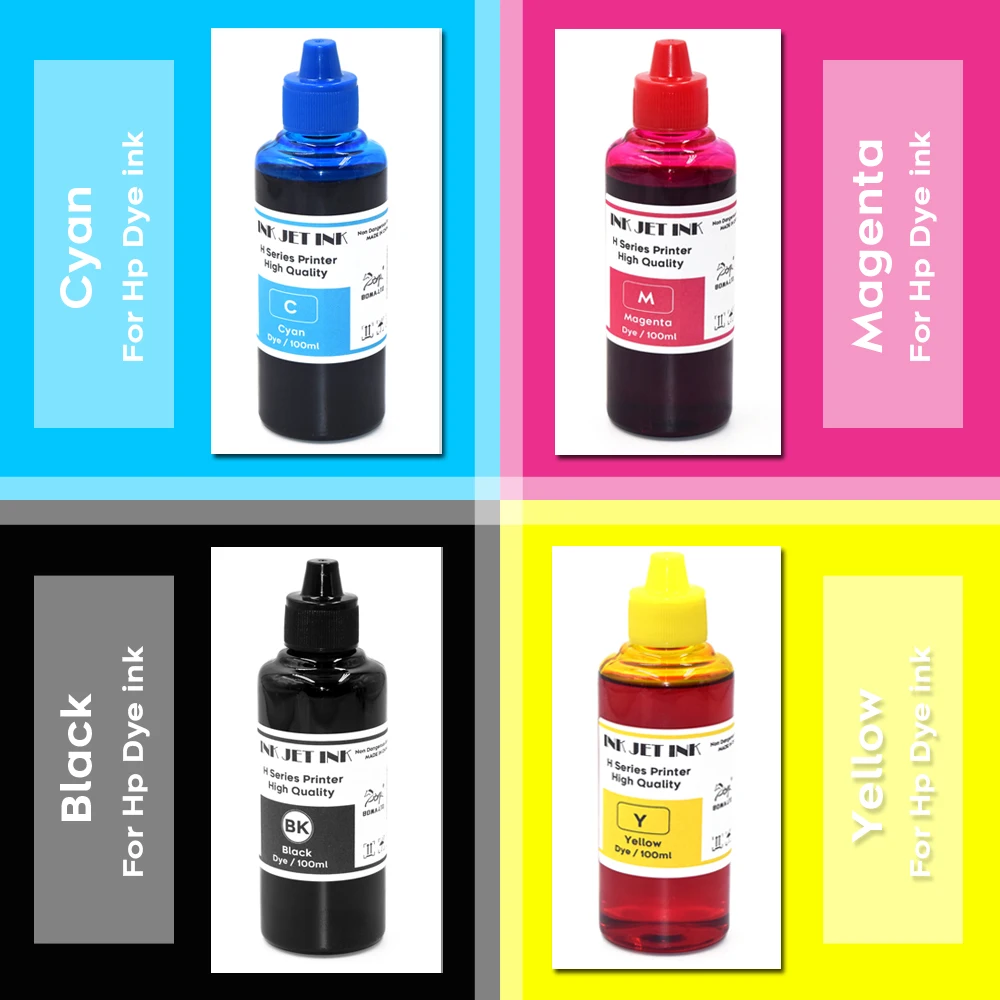 Ricarica Inchiostro Dye Per Cartuccia Stampante Hp 711 711Xl Designjet T120 T130 T520