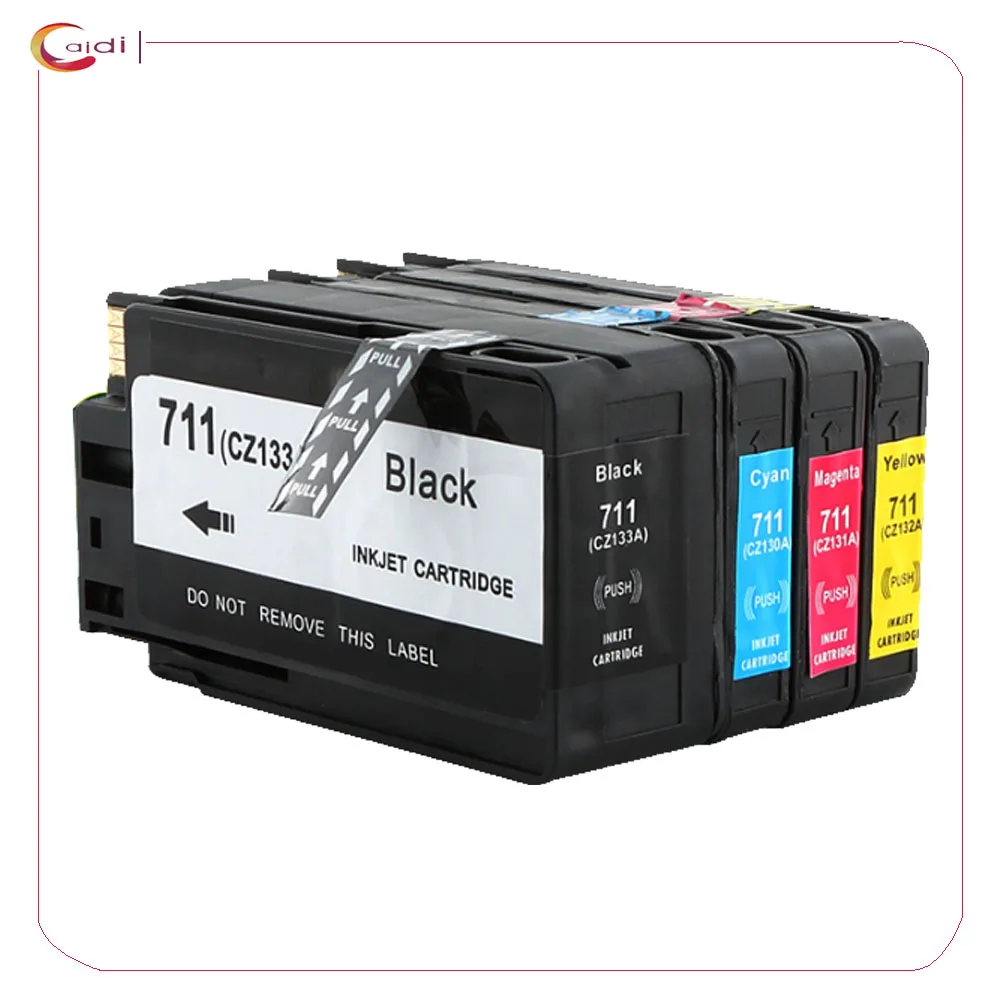 Cartucce Di Inchiostro Compatibili Per Cartucce Di Inchiostro Hp 711Xl 1Set Ad Alta Capacità Con Hp Designjet T120 Hp Designjet T520