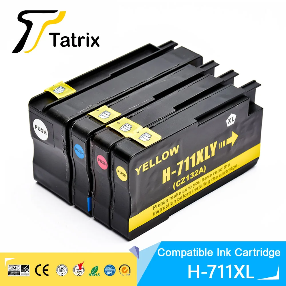 Cartuccia D'Inchiostro Compatibile Tatrix Per Hp 711 711Xl Per Stampante Hp Designjet T120 24/T120 610/T520 24/T520 36/T520 610/T520 914