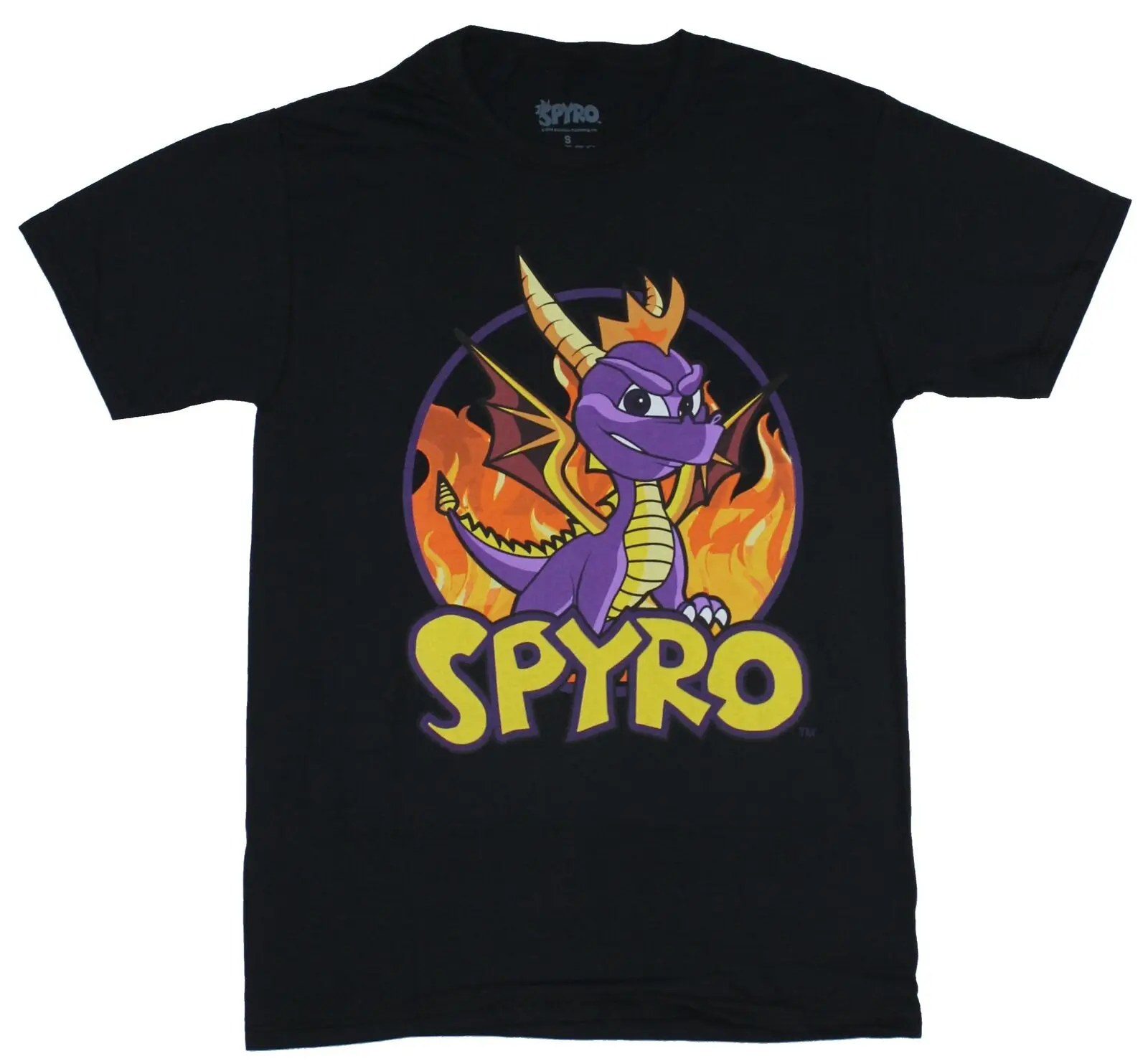 Maglietta Spyro The Dragon Mens-Immagine Classica Spyro Fire