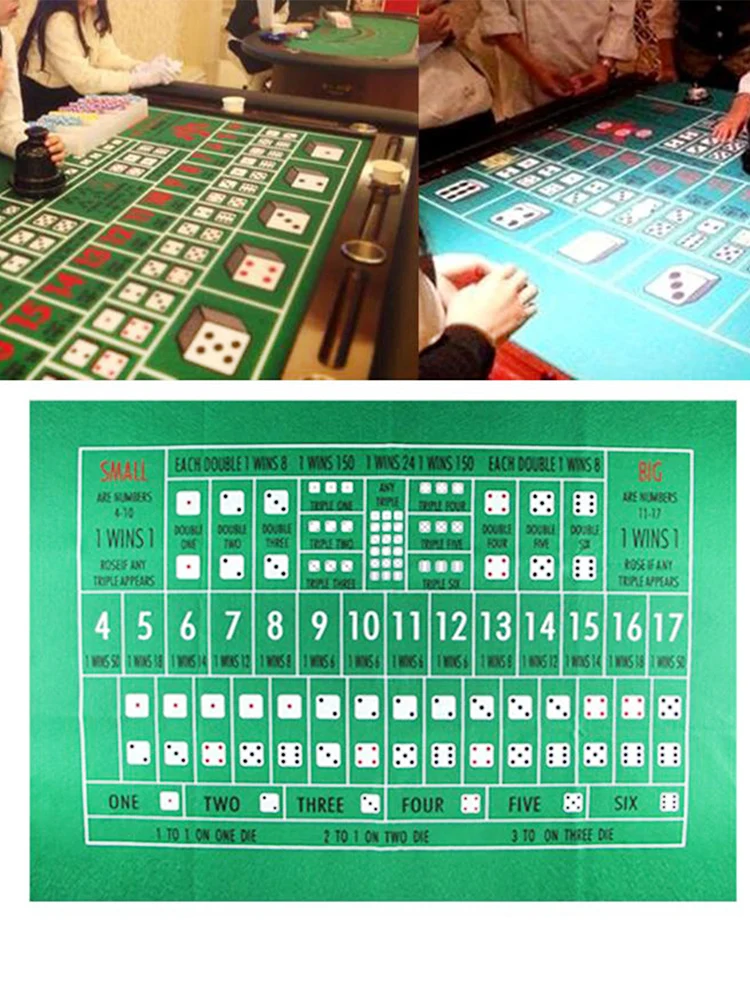 90*60Cm Flanella Texas Hold'Em Poker Tovaglia Facile Da Trasportare Mini Poker Set Accessorio Poker Feltro Layout