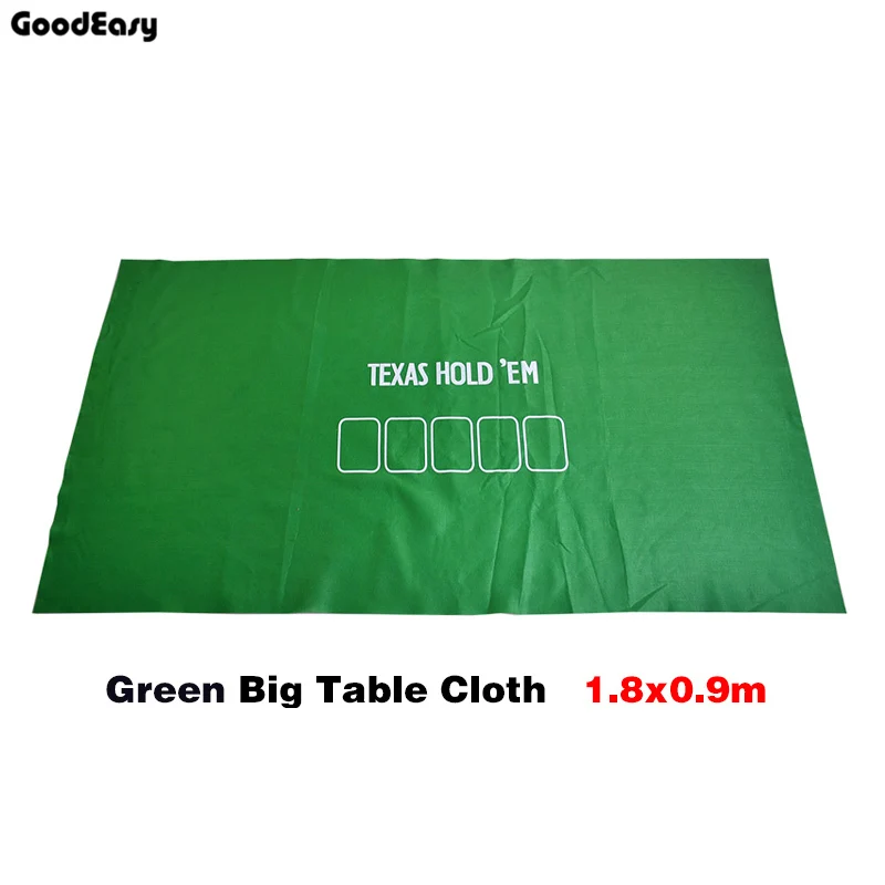 Baccarat Poker Set Fichas Poker Texas Hold'Em Poker Tovaglia Fietro Feltro Bordo Panno Tessuti Non Tessuti Verde/Nero