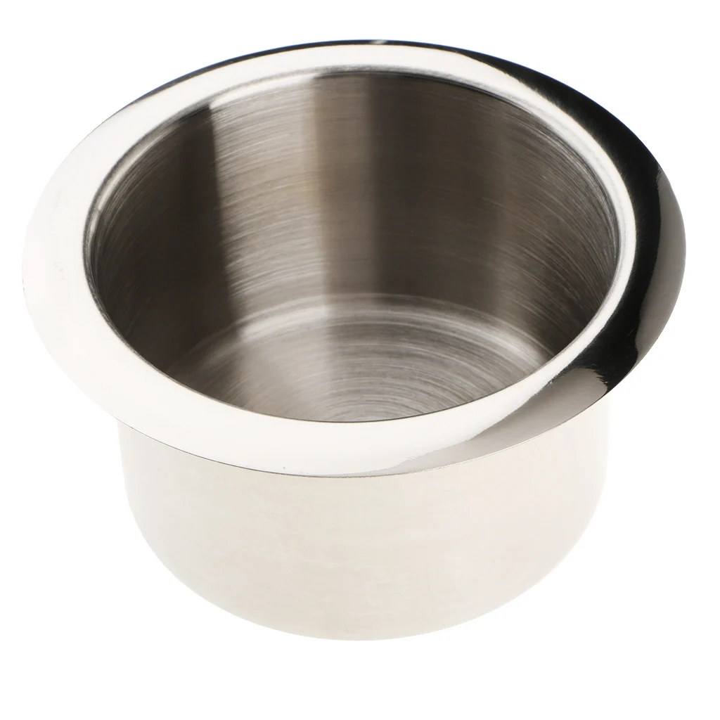 In Acciaio Inox Tavolo Da Poker Supporto Di Tazza Inserti Per Auto Barca Camion Marine-84X55Mm