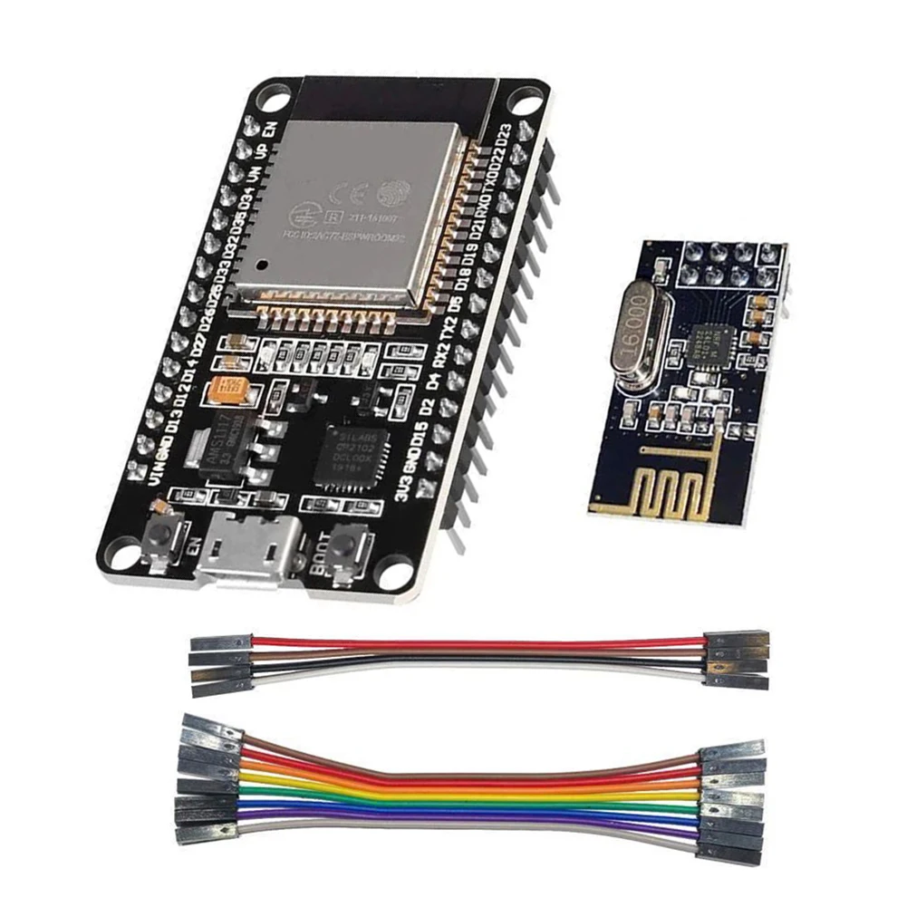 Dtu Aperto Per Inverter Hoymiles Kit Fai Da Te Esp32 + Nrf24L01 + Cavo Hm300 Hm350 Hm400 Hm600 Plug-And-Play Ready