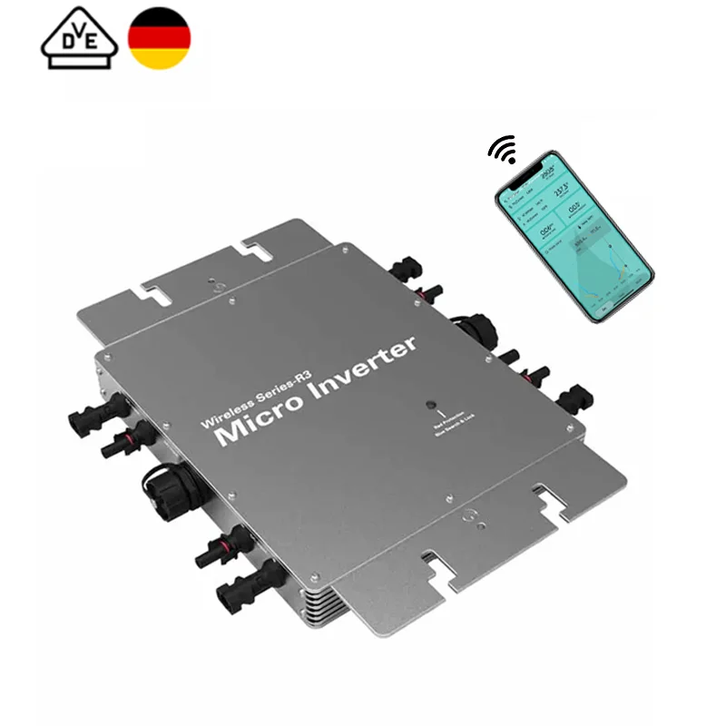 Microinverter Plug And Play Inverter Sistema Di Balconi Trifase Wifi Monitoraggio Grid Tie Solar