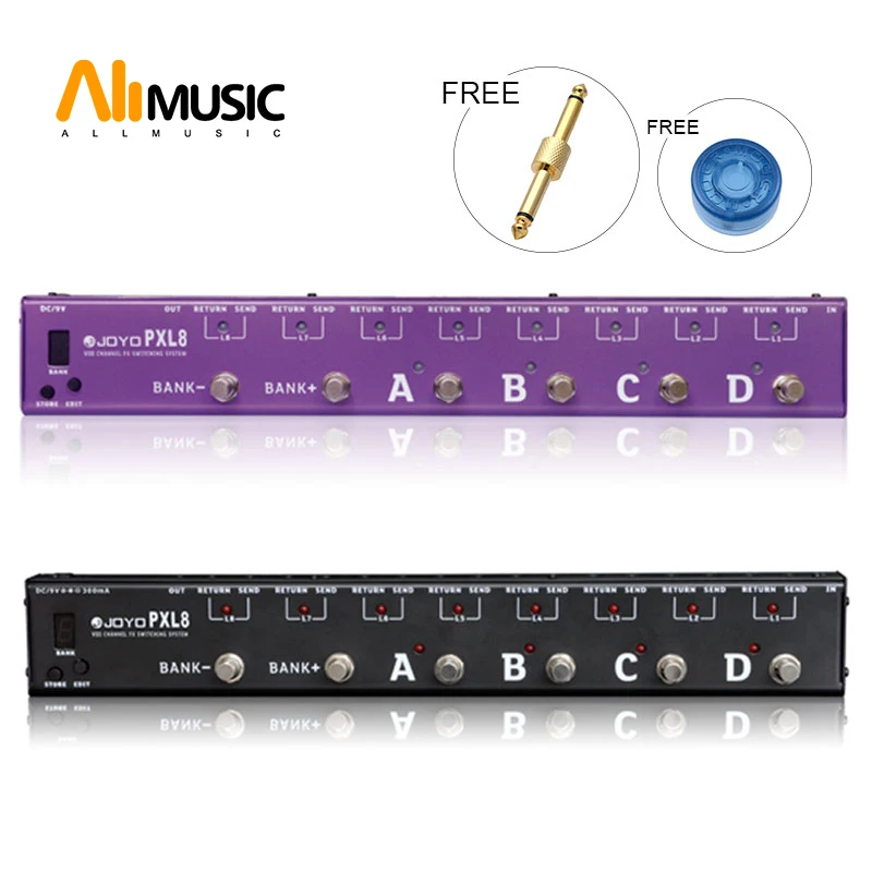 Joyo Pxl-8 8 Anelli Chitarra Programmabile Effetto Pedale Looper Switcher Router Loop Sistema Wave-X Per Boss Mooer