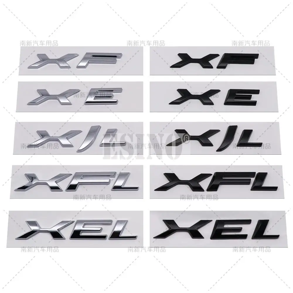 Car Styling Xe Xel Xf Xfl Xj Xjl 3D Abs Chrome Emblem Car Badge Sticker Decalcomania Accessorio Auto Per Jaguar Xe Xel Xf Xfl Xj Xjl