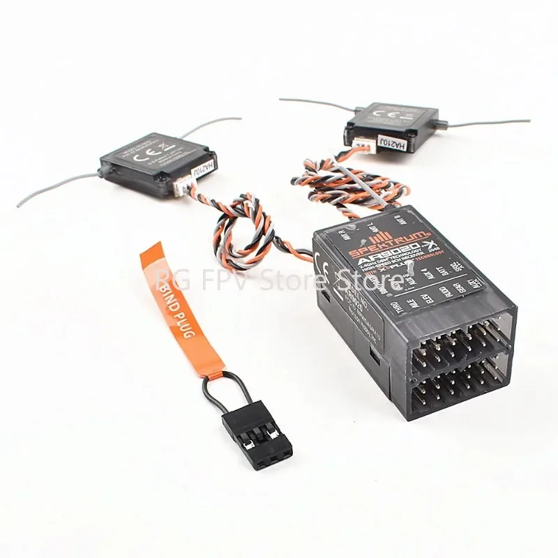Ar9020 Ricevitore Ricevitore Accettore W 2 Satelliti 9Ch Dsm X Dsmx 9 Canali Rx Vestito Per Trasmettitore Spektrum Dx9 Dx8 Dx18