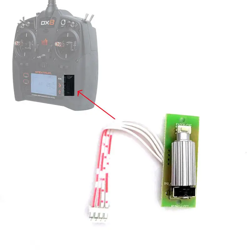 Piastra Interruttore A Rulli Scheda Di Scorrimento Per Trasmettitore Rc Hobbyking Spektrum Dx8 Dx7 Storm I6S