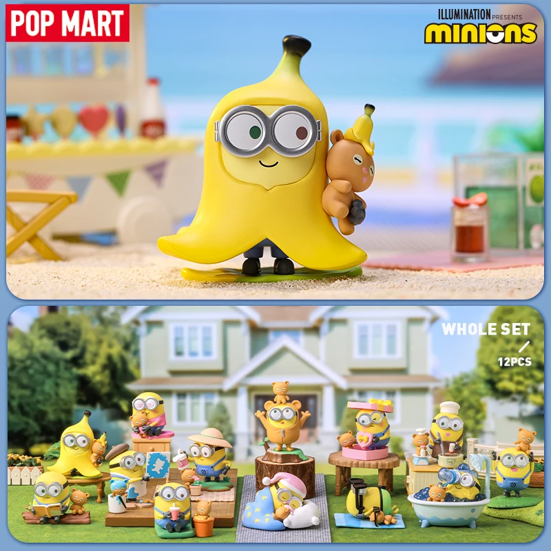 Pop Mart Minions: Rise Of Gru Better Together Series Blind Box Toys Guess Bag Mystery Box Mystery Caixa Action Figure Surpresa