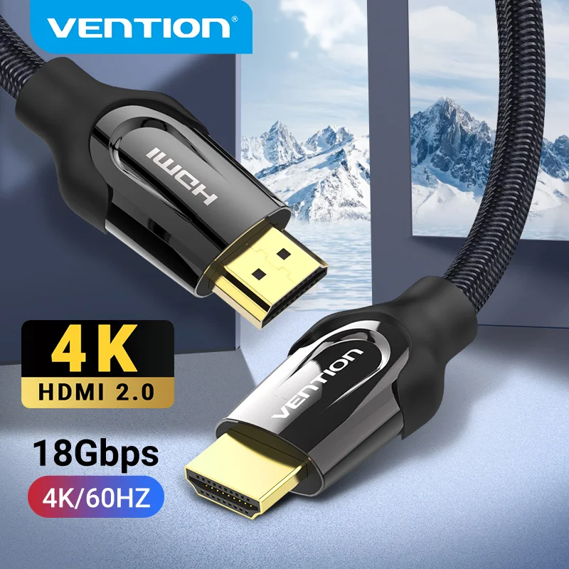 Vention Hdmi Cavo 2.0 Per Tv Box Usb C Hub Ps5 Cavo Hdmi 4K/60Hz Ultra Ad Alta Velocità Hdmi Splitter Cavo Video Audio Cavo Cabo 5M