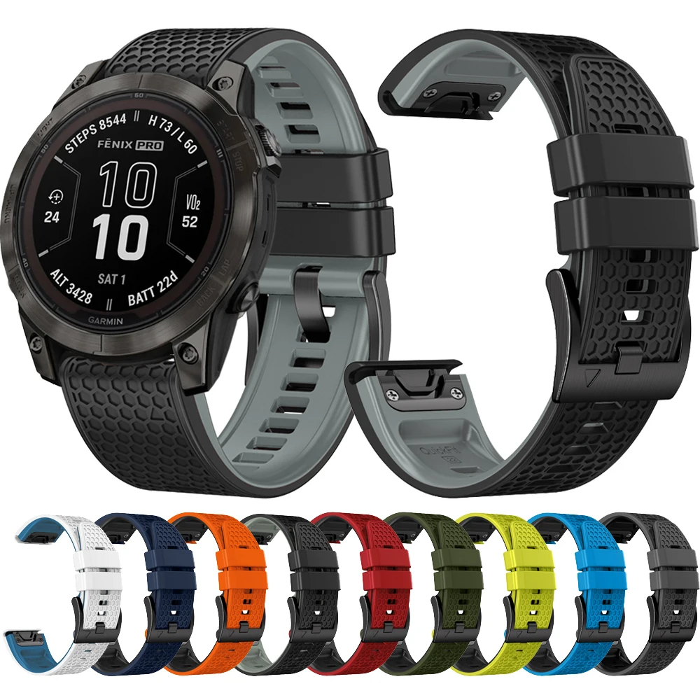 22Mm 26Mm Quickfit Silicone Smart Watch Cinturino Cinturino Cinturino Per Garmin Fenix 7X 7 Pro Solar Fenix 6X 6 Pro Fenix 5 5X Plus
