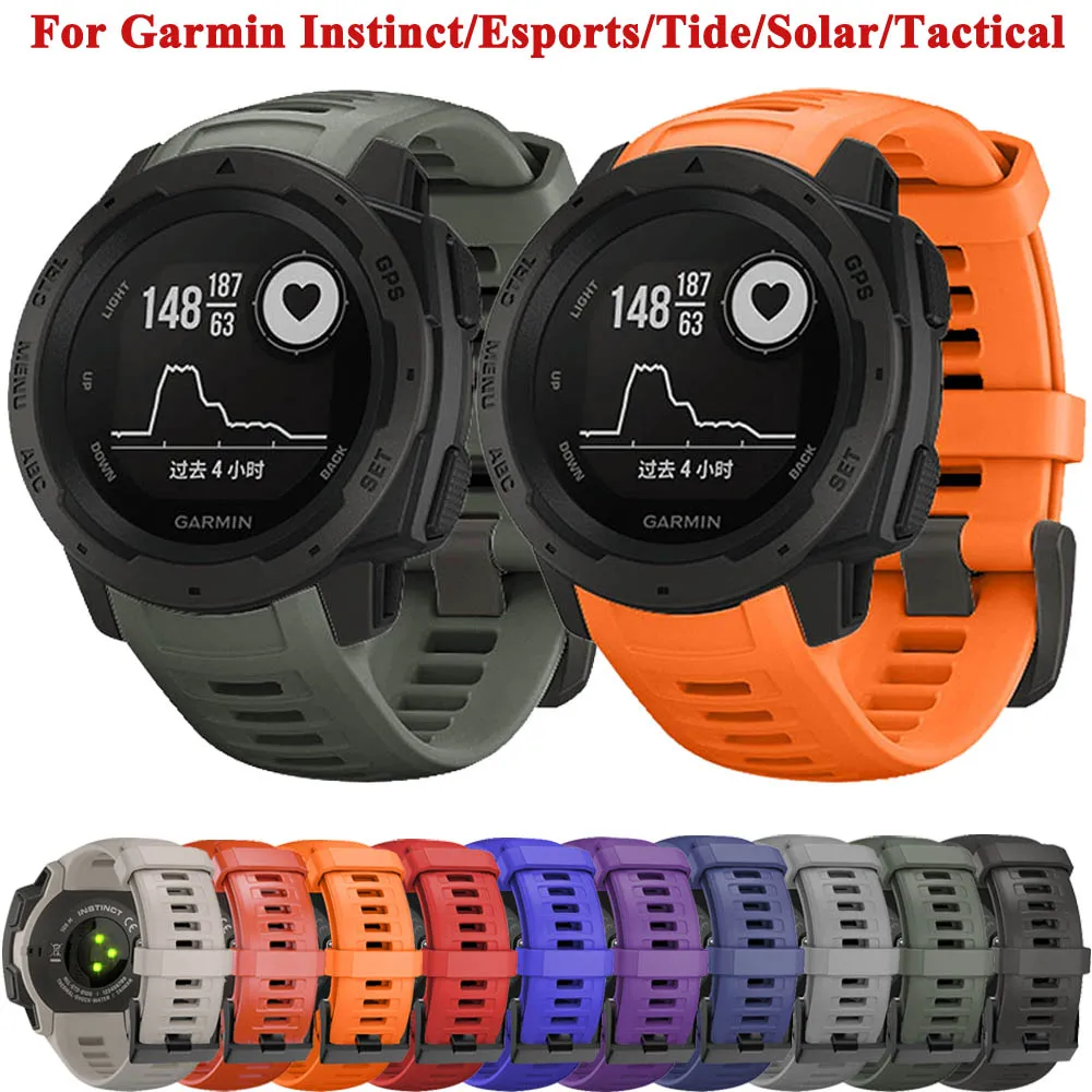 Cinturino In Silicone Per Cinturino Garmin Instinct Smart Watch Per Garmin Instinct 2 Cinturini Sportivi Tattici Solari Accessori Braccialetti Correa