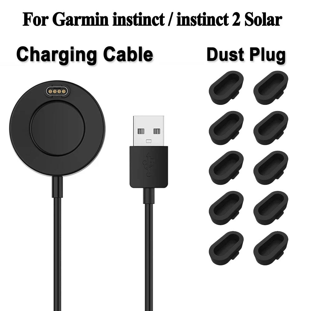 Cavo Di Ricarica Da 1M Per Garmin Instinct 2 Watch Charger Dock Cable Per Garmin Instinct Crossover Solar Dust Plug Cover Case