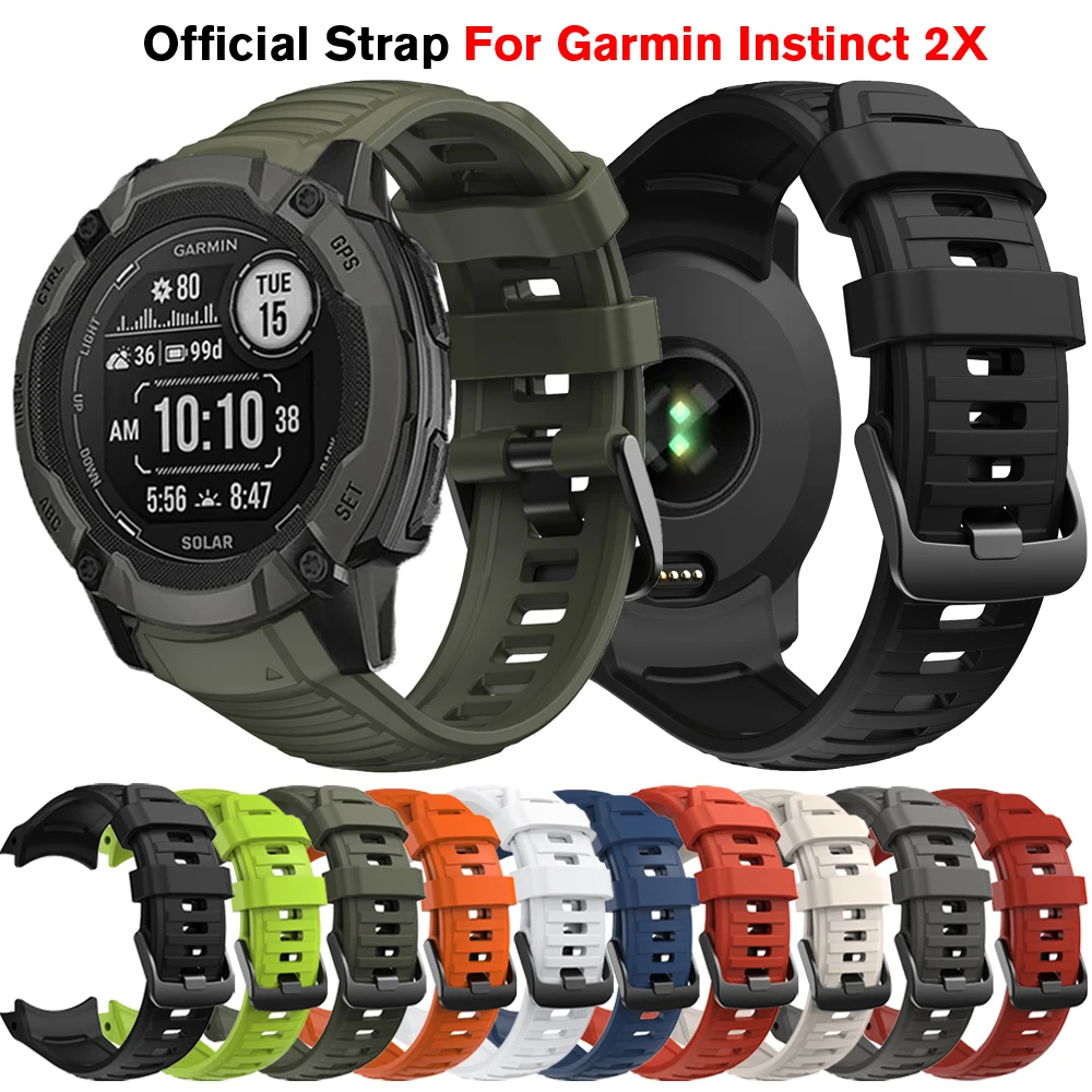 Cinturino Wacth Ufficiale Da 26Mm Per Cinturino In Silicone Garmin Instinct 2X Braccialetto Instinct 2X Solar Smart Watchband