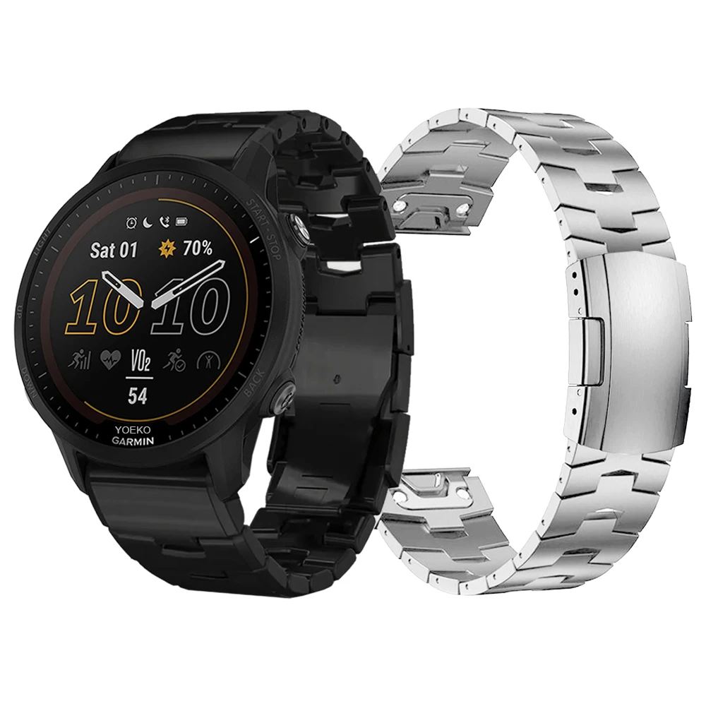 Quick Release Titanium Metal Strap For Garmin Forerunner 955 Solar 935 945 Lte 745 Watch Band Bracelet Replacement Watchband