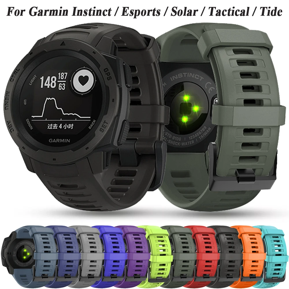 Cinturino Per Cinturino Di Ricambio In Silicone Sportivo Garmin Instinct Watchband Compatibile Con Garmin Instinct Solar Quick Release