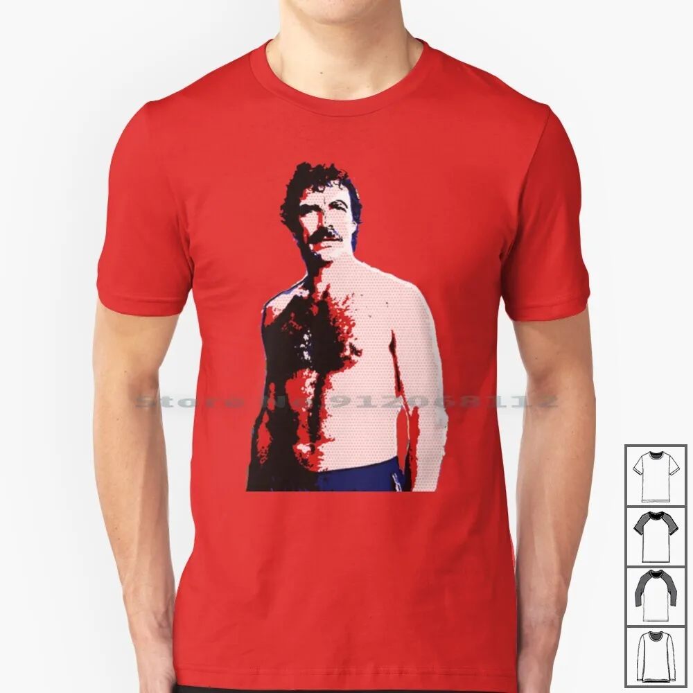 P.I. Maglietta 100% Cotone Hawaii P I Thomas Tom Selleck Friends Detective Tv Nostalgia Itv