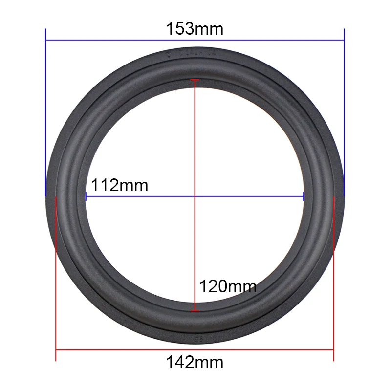 2 Pezzi Shevchenko 6 Pollici 153Mm Per B & W 603 Altoparlante Basso Riparazione Bordo In Gomma Accessori Surround Bordo In Gomma Pieghevole Generale F