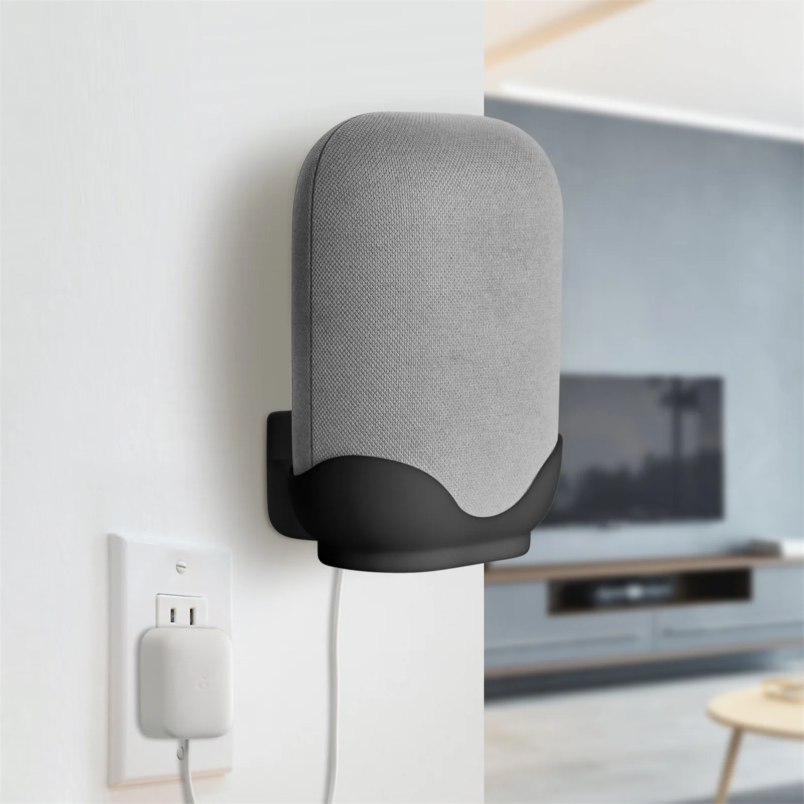 Per Google Nest Audio Smart Speaker Holder Supporto Da Parete In Acrilico Supporto Per Staffa Salvaspazio Da Tavolo Per Accessori Google Nest