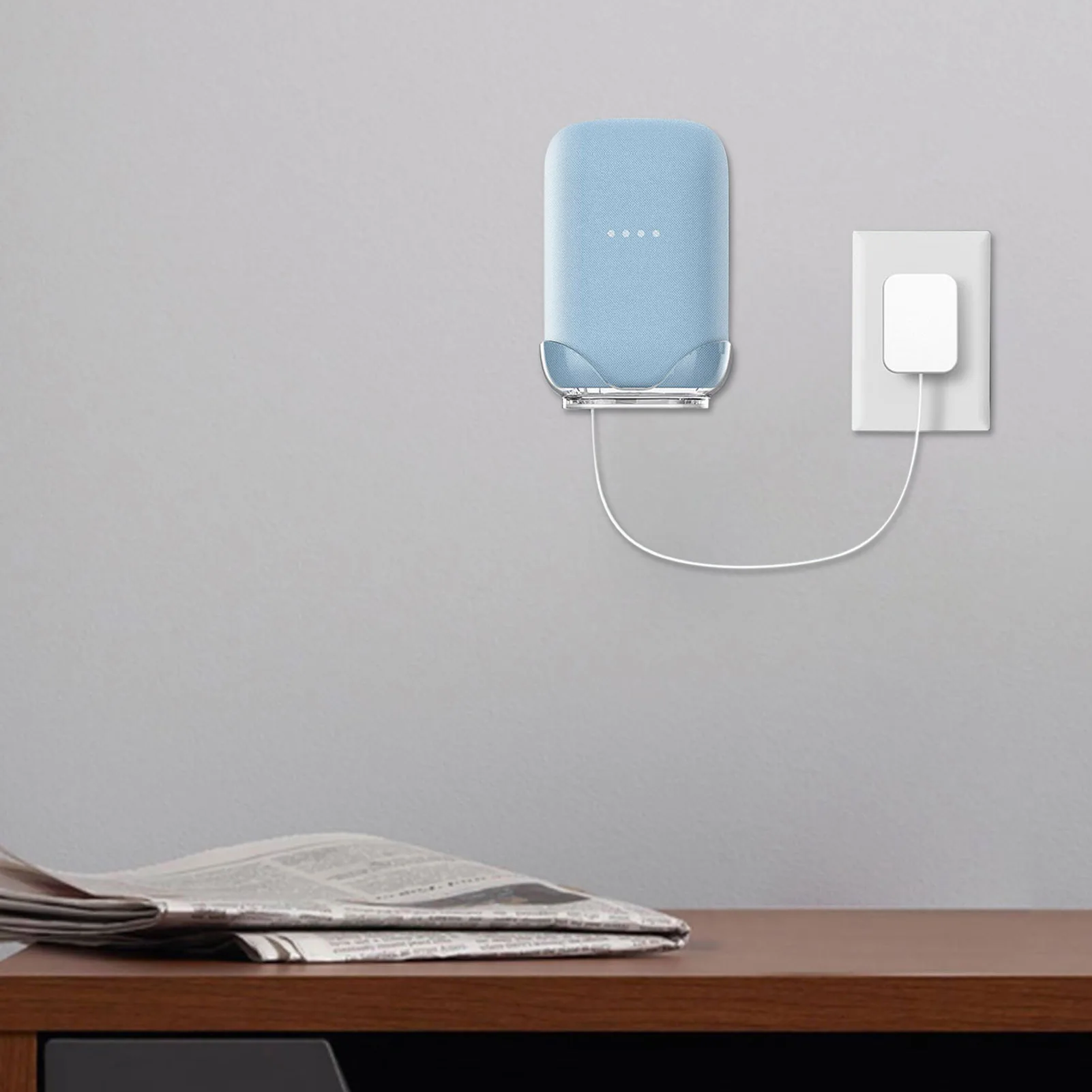 Supporto Per Montaggio A Parete Per Google Nest Audio Altoparlante Wireless Supporto Per Assistente Vocale Smart Parla Staffa Per Camera Da Letto Salv
