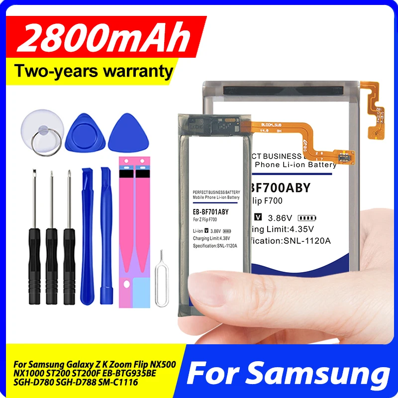 Eb-Bc115Bbc Bp1030 Batteria Per Samsung Galaxy Z K Zoom Flip Nx500 St200F Eb-Btg935Be Nx1000 St200 Sgh-D780 Sgh-D788 Sm-C1116