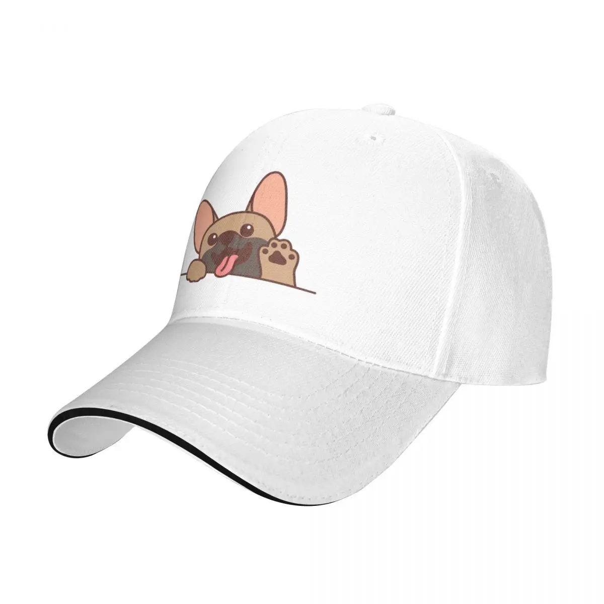Berretto Estivo Visiera Parasole Kawaii Cute French Bulldog Puppy Hip Hop Caps Bulldog Francese Cappello Da Cowboy Cappelli Con Visiera