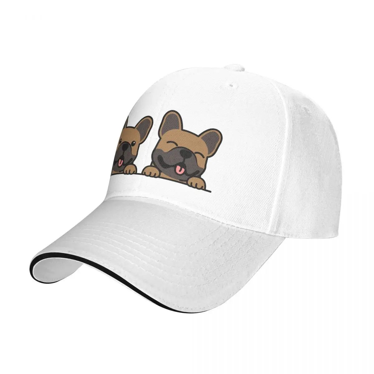 Berretto Estivo Visiera Parasole Kawaii Cute French Bulldog Puppy Hip Hop Caps Bulldog Francese Cappello Da Cowboy Cappelli Con Visiera