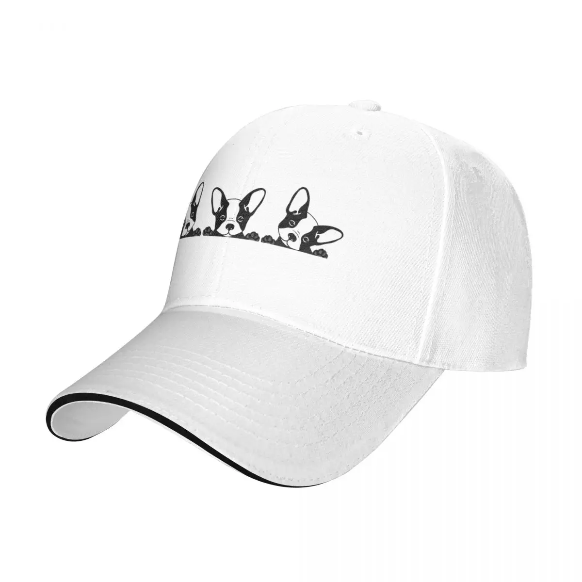 Berretto Estivo Visiera Parasole Kawaii Cute French Bulldog Puppy Hip Hop Caps Bulldog Francese Cappello Da Cowboy Cappelli Con Visiera