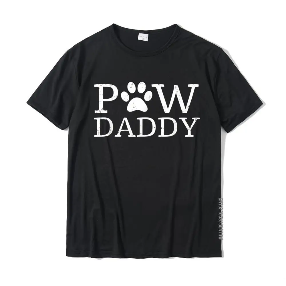 Divertente Camicia Per Cani Paw Daddy Lover Doggy Fur Father Doggy Puppy Maglietta Normale Magliette Per Uomo Magliette Estive In Cotone Di Marca