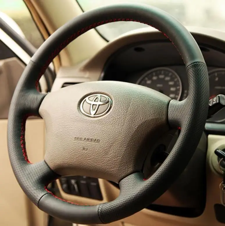 Per Toyota Land Cruiser Prado 120 Land Cruiser 100 Land Cruiser Vxl125 Tacoma Coprivolante In Vera Pelle Cucito A Mano