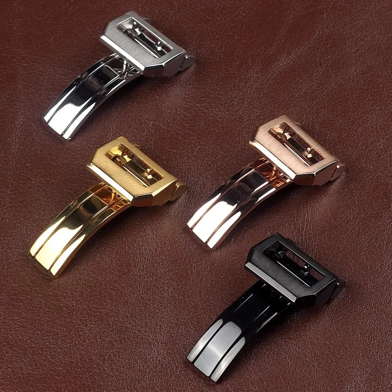 Per Iwc Pilots Portofino Fammily Cinturino Per Orologio In Acciaio Inossidabile Fibbia Con Bracciale Fibbia Pieghevole Per Uomo 18Mm