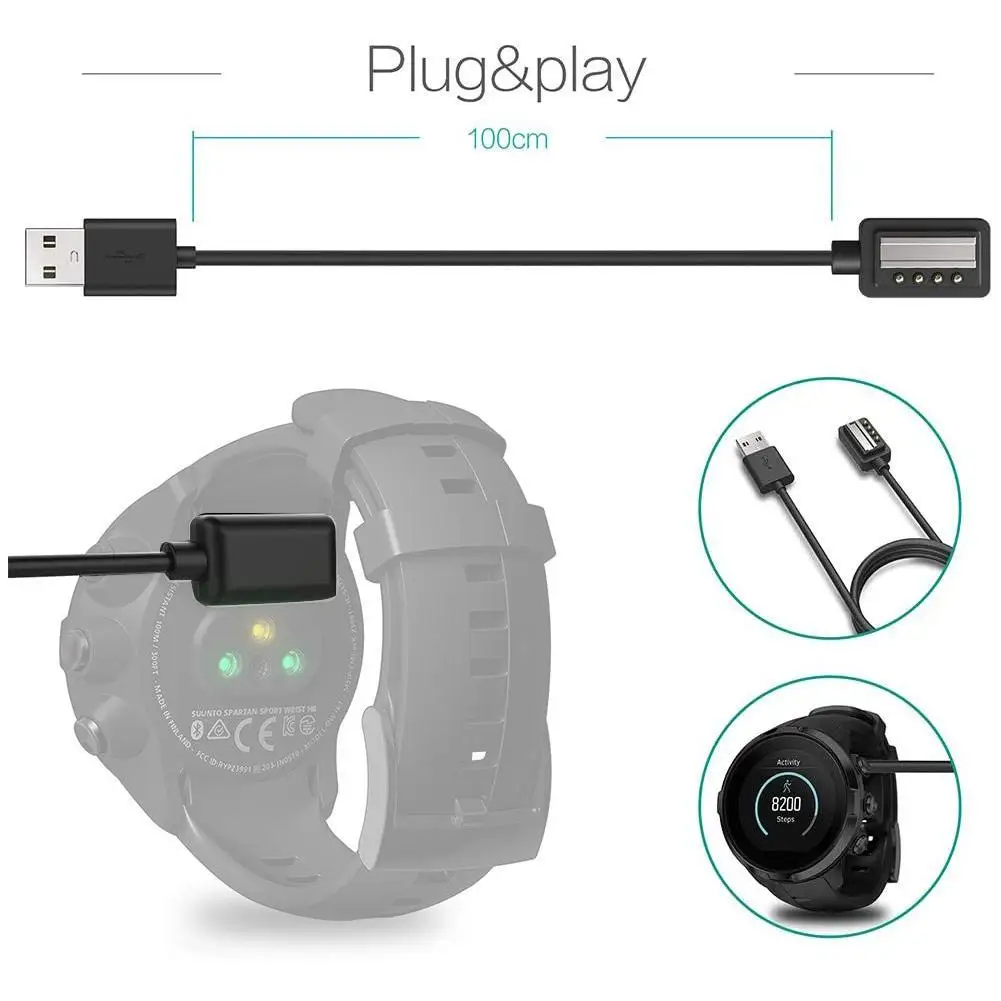 Usb Arger Per Suunto 9 Baro Spartan Sport Ultra Arging Cable Dock Culla Suunto D5 Spartan Ultra Ambit 4 Wat X5M8