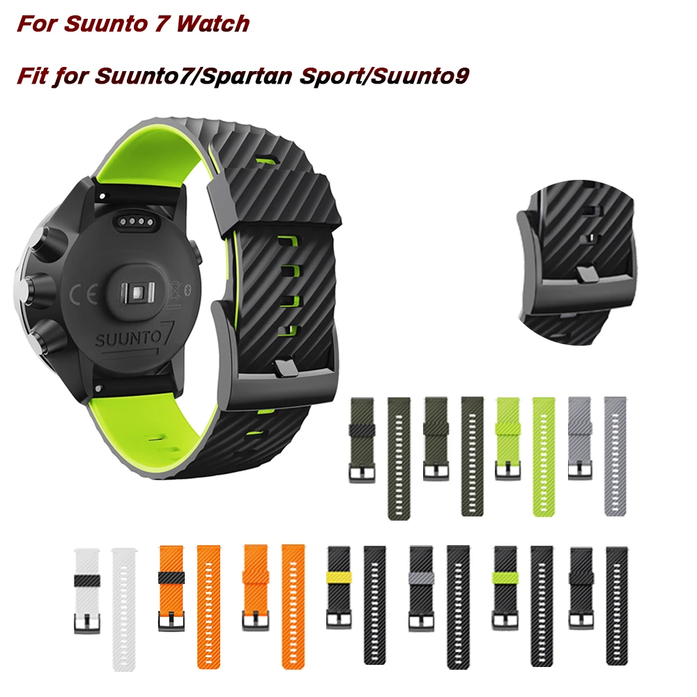 Cinturino Sportivo In Silicone Per Suunto Spartan 7/Suunto 9/Suunto Spartan Sport Polso Hr /Suunto D5 Bracciale Cinturino Regolabile