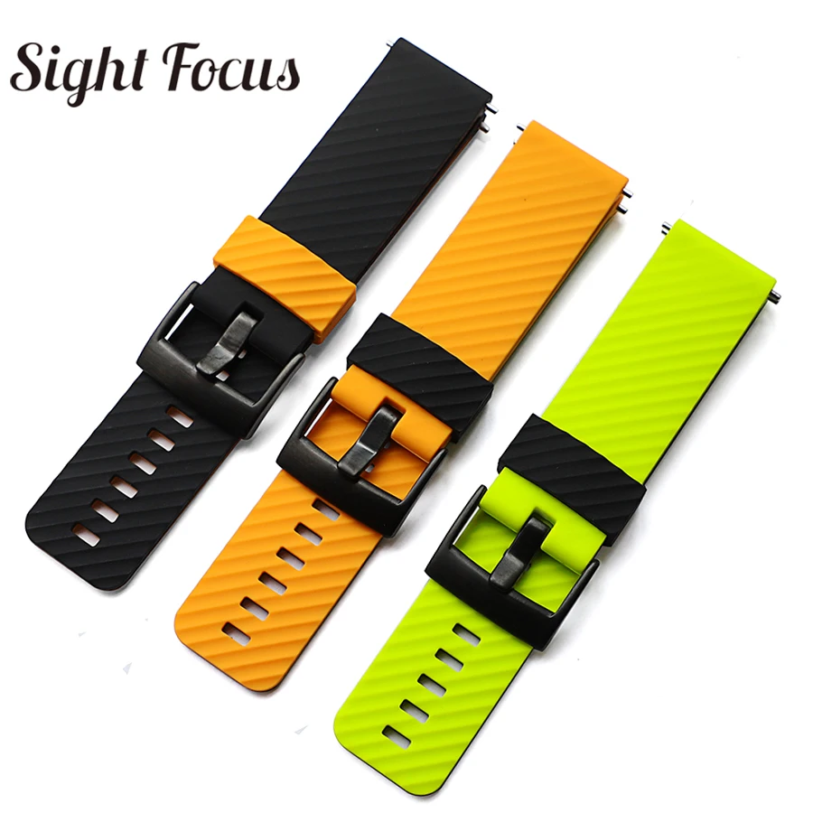 24 Millimetri Di Gomma Di Silicone Del Cinturino Di Vigilanza Per Suunto 7 Cinturino Suunto 9 O Baro Watch Band Spartan Sport Cinturino O Hr Bracciale