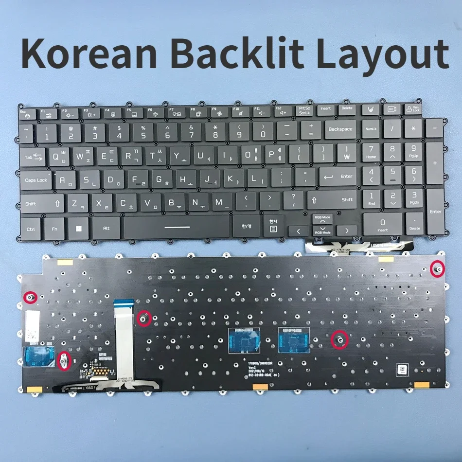 Tastiera Retroilluminata Coreana Per Lg Ultragear Gaming 17 G90Q Series Sg-B0370-Xra Kr Layout