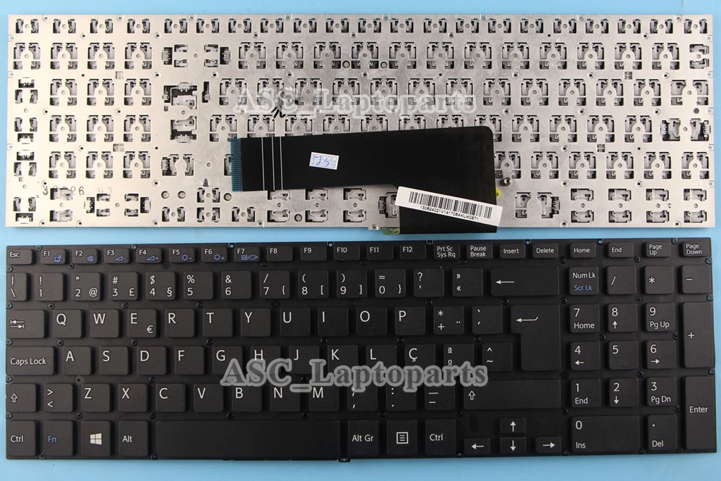 Nuova Tastiera Teclado Portoghese Pt Per Sony Vaio Fit 15E Svf 15E Svf15E Muslimlaptop Nero
