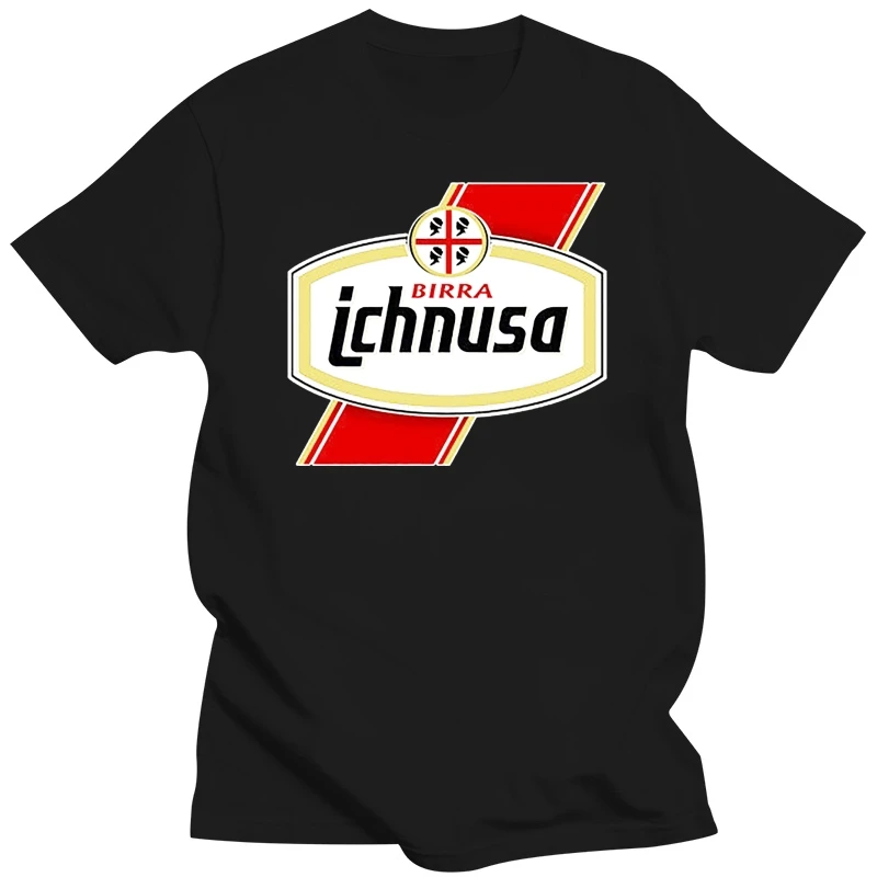 Ichnusa Birra T-Shirt Black Beer Sardinia Italy Alcohol